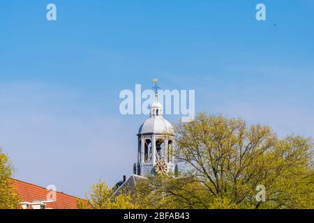 Montelbaanstoren Turm in Amsterdam, Nord-Holland, Niederlande Stockfoto