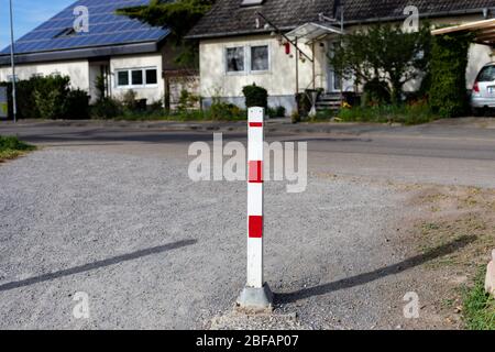 Nahaufnahme auf Straßen und Wege in Europa mit Linien und Symbole an Stockfoto