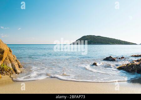 Am Strand von Tuerredda Stockfoto