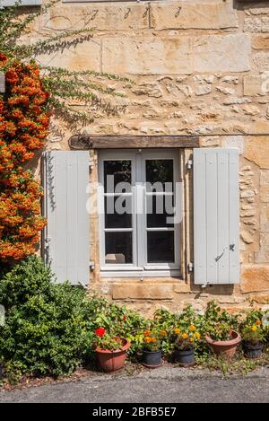 Malerische Häuser in der Dordogne Gegend von Frankreich Stockfoto