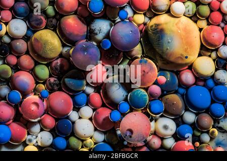 Abstrakter Hintergrund aus Acrylfarben und Öl Stockfoto