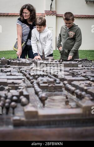 Zagreb Altstadt, Regierung und parlamentsgebäude, Hauptplatz, Markt. Stockfoto