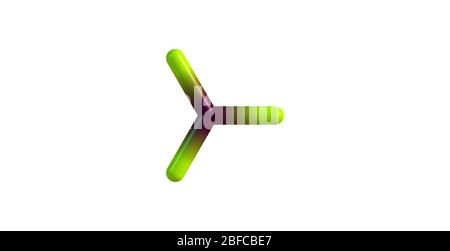 Schwefeltrioxid ist die chemische Verbindung mit der Formel SO3. In der gasförmigen Form ist diese Art ein erheblicher Schadstoff, da sie das Primärmittel i ist Stockfoto