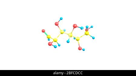 Glukose ist ein Zucker mit der Summenformel C6H12O6 Stockfoto