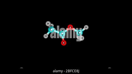 Methylacetat oder Essigsäure Methylester oder Methylethanat ist ein Carboxylat-Ester Stockfoto