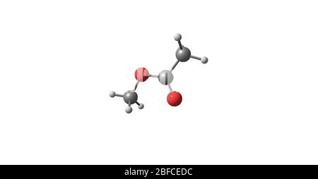 Methylacetat oder Essigsäure Methylester oder Methylethanat ist ein Carboxylat-Ester Stockfoto