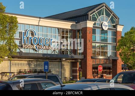 Kroger Lebensmittel & Apotheke Supermarkt in Metro Atlanta, Georgia. (USA) Stockfoto