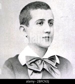 MARCEL PROUST (1871-1922) französischer Romanautor als Teenager Stockfoto