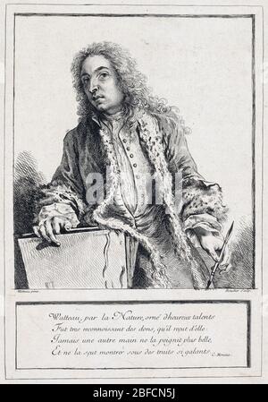 JEAN-ANTOINE WATTEAU (1684-1721) französischer Barockmaler Stockfoto