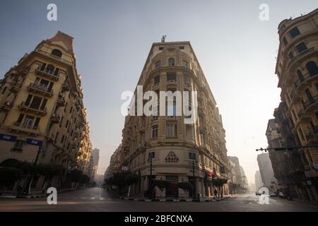 Neobarocke Architektur der Innenstadt von Kairo in Kairo, Ägypten. Stockfoto