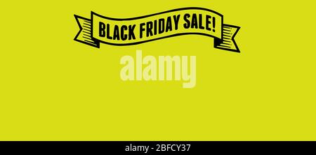 Black Friday Shopping Event Verkauf auf gelbem Hintergrund mit Kopieplatz für Textur. Lizenzfreie hochwertige beste Stock Foto Bild von Billboard Stockfoto