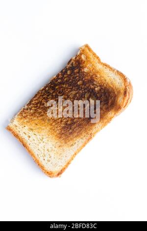 Scheibe von verbranntem toast Stockfoto