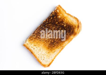 Scheibe von verbranntem toast Stockfoto