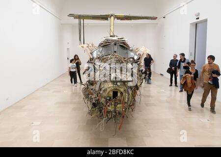 Der polnische Pavillon der Biennale Venedig mit der Skulptur ‘Flight’ des Künstlers Roman Stańczak Stockfoto