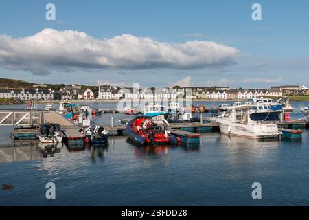 Port Ellen, ein malerisches kleines Dorf an der Südküste der Isle of Islay, Schottland Stockfoto