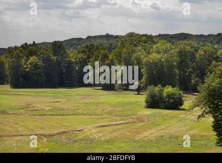 Park Muzakowski (Park von Muskau) in der Nähe von Leknica. UNESCO-Weltkulturerbe. Polen Stockfoto