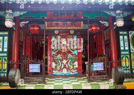 Chua Ong Tempel Hoi an Antike Stadt, Provinz Quang Nam, Südzentrale Küste, Vietnam Stockfoto
