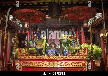 Chua Ong Tempel Hoi an Antike Stadt, Provinz Quang Nam, Südzentrale Küste, Vietnam Stockfoto