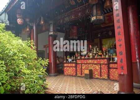 Chua Ong Tempel Hoi an Antike Stadt, Provinz Quang Nam, Südzentrale Küste, Vietnam Stockfoto