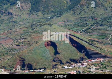 Berg von Sahorra von oben gesehen Stockfoto