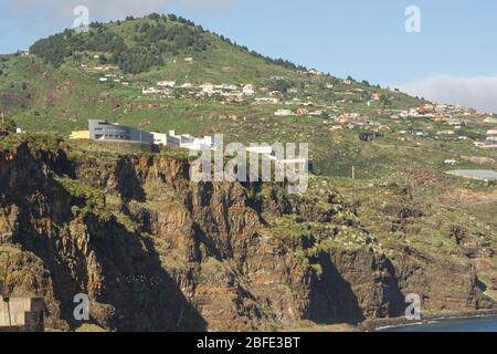 Küste in der Nähe von Santa Cruz, La Palma, Kanarische Inseln Stockfoto