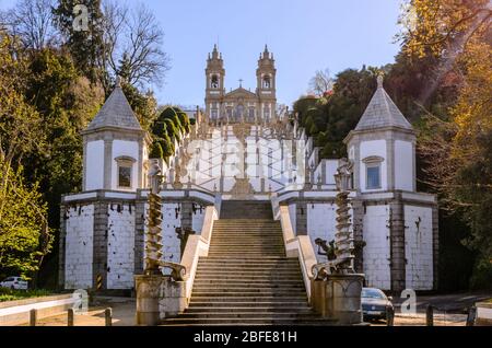 Kirche von Bom Jesus in Braga (Portugal) Welterbe Stockfoto