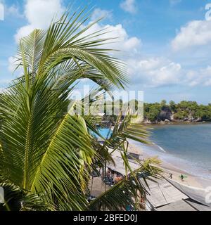 Luftaufnahme des Balangan Strandes, Bali, Indonesien Stockfoto