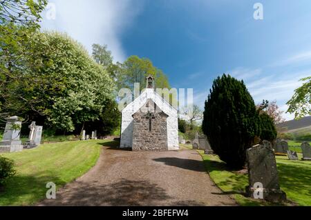 Glen Prosen Chapel, Angus Stockfoto