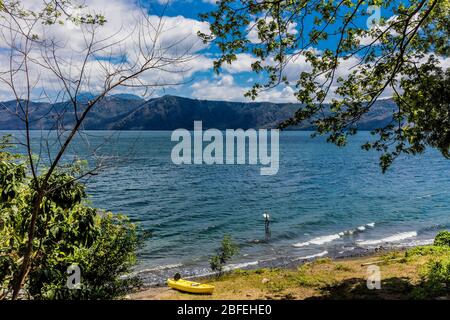 Laguna de Apoyo Vulkan See Landschaften Granada in Nicaragua Stockfoto