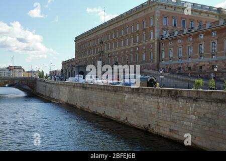 Stockholm, Schweden - 07/08/2019: Innenräume des Königlichen Palastes in Stockholm Stockfoto