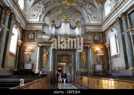 Stockholm, Schweden - 07/08/2019: Innenräume des Königlichen Palastes in Stockholm Stockfoto