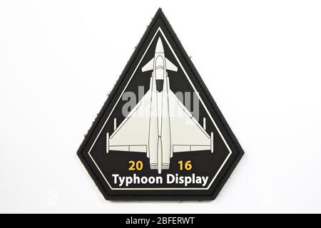 2016 RAF Typhoon Display Team Patch Stockfoto