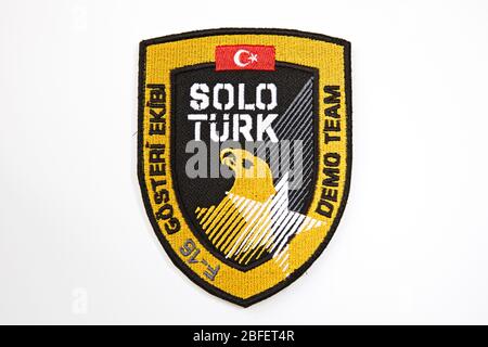 Türkische Luftwaffe - Solo Türke Demo Team Patch Stockfoto