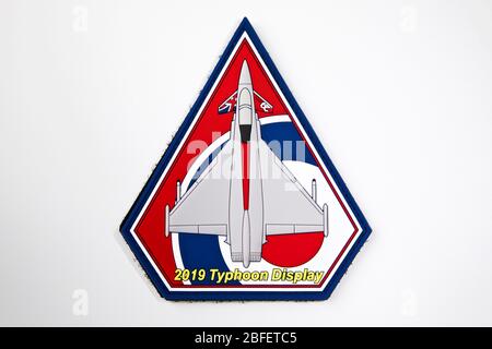 2019 RAF Typhoon Display Team Patch Stockfoto