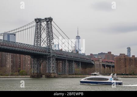 Williamsburg, Brooklyn, war die COVID-19-Pandemie. April 2020 Stockfoto