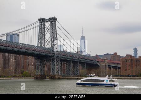 Williamsburg, Brooklyn, war die COVID-19-Pandemie. April 2020 Stockfoto