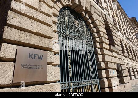 KfW, ehemals KfW Bankengruppe, deutsche staatliche Entwicklungsbank, Berlin Stockfoto
