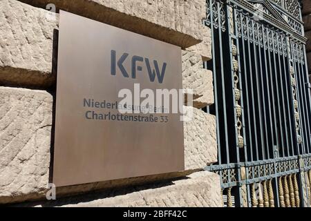 KfW, ehemals KfW Bankengruppe, deutsche staatliche Entwicklungsbank, Berlin Stockfoto