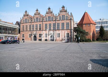 Der niederländische Mannerist Wielka Zbrojownia (die große Waffenschmiede) wurde im XVII. Von Anthonis van Obbergen in der Hauptstadt im historischen Zentrum von Danzig, Polen, erbaut. März Stockfoto