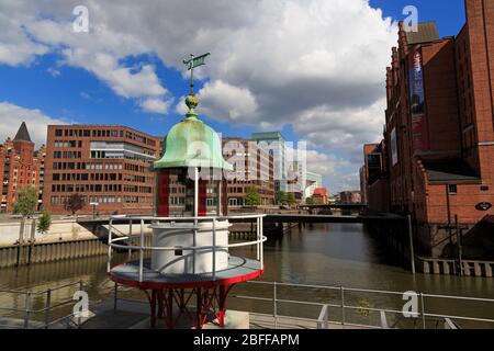 Leuchtturm, Ubersee Viertel, HafenCity, Hamburg, Deutschland, Europa Stockfoto