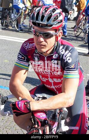 Robbie McEwen of Silence - Lotto während des Tirreno Adriatico 2008, Etappe 6 Radrennen, Civitanova Marche - Castelfidardo (196 km) am 17. März 2008 in Civitanova Marche, Frankreich - Foto Laurent Lairys / DPPI Stockfoto