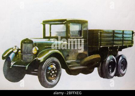 LKW ZIS-6, 1933, Russland Stockfoto