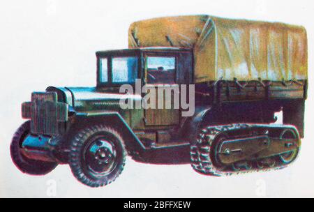 ZIS-42M, Kegresse-Strecke, 1942, Russland Stockfoto