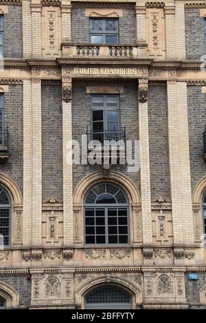 D'Olier Chambers in Dublin, das als Büros für den Tabakhersteller Gallagher and Co. Gebaut wurde Stockfoto