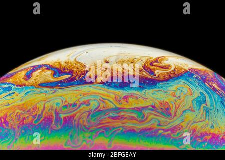 Seifenblase - abstrakte und bunte Muster Stockfoto