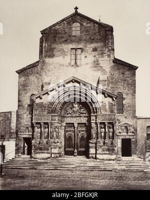 St. Trophime - Arles, Frankreich, um 1861 Stockfoto