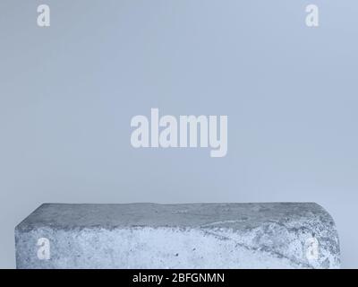 3d gerendert abstrakt Podium Hintergrund - Abstrakt, 3d gerendert weißen Hintergrund mit blauen Podium Stockfoto