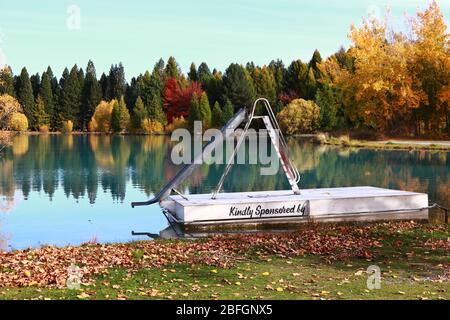 Schöne Natur in der Nähe von Ruataniwha See, Twizel, Neuseeland Stockfoto