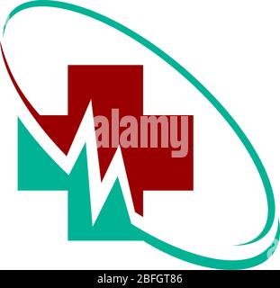 Vorlage für das Logo der Medical Health Clinic Illustration Stock Vektor