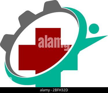 Vorlage für das Logo der Medical Health Clinic Illustration Stock Vektor